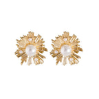 Vintage High-end Earrings Pearl Ocean Scallop-shaped Creative Earrings Earrings