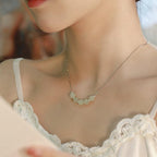 Women's Light Luxury Niche Sterling Silver Hetian Jade Necklace