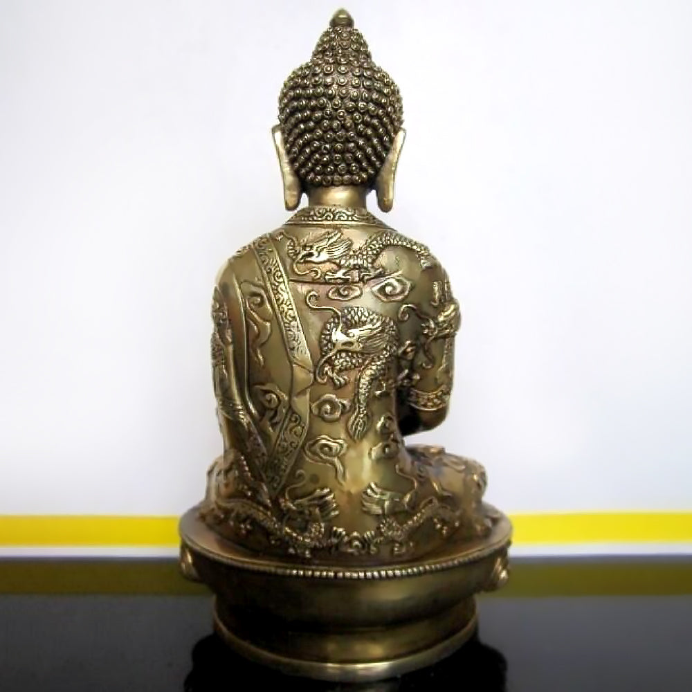 Pure Copper Amitabha Buddha Statue Ornaments