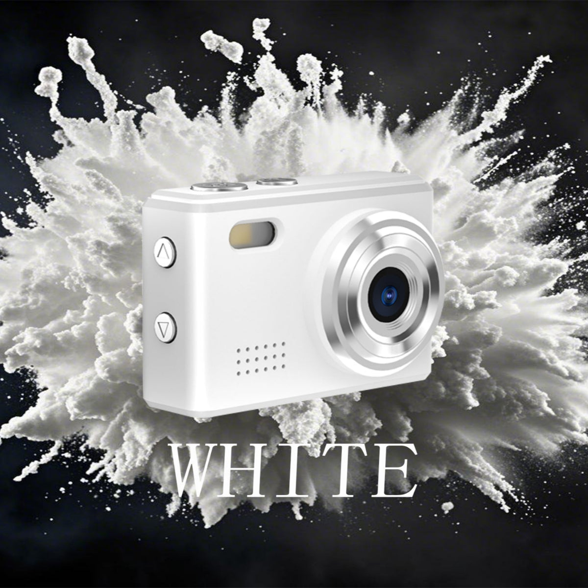 White 1080p Mini Camera Compact HD Recorder Gift for Her or Teens-1
