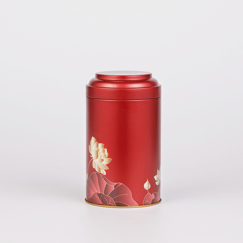 New Sealed Small Tea Packaging Round Tinplate Tea Caddy