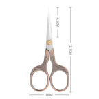 Plum Blossom Engraved Handle Vintage Needlework Embroidery Scissors-5