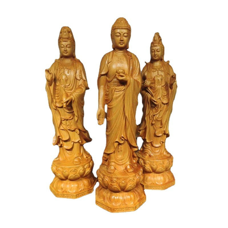 Western Trinity Wooden Feng Shui Ornaments