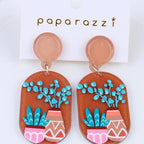 Vintage Embossed Stud Earrings 3D Print Earrings