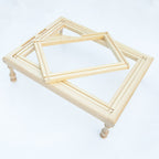 Original Wood Color Pine Flat Embroidery Table Size Available-3