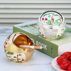 Creative Zinc Alloy Spherical Ashtray With Lid
