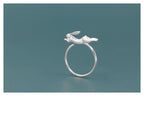 Jade Rabbit Ring In Sterling Silver Lovely
