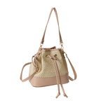 High-grade Online Red And Western Style Woven Shoulder Bag