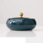 Household Ceramic Ashtray With Cover