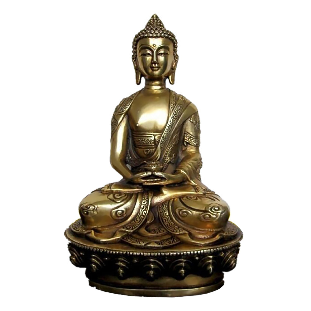 Pure Copper Amitabha Buddha Statue Ornaments