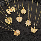 Personalized Name Heart Necklace Custom Engraved Pendant