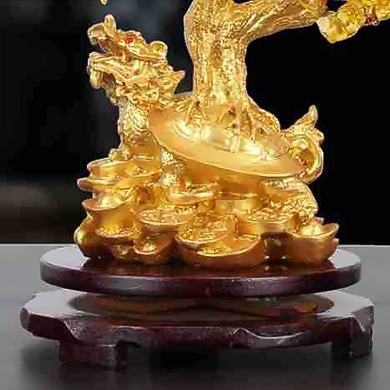 Citrine Small Water Turtle Money Tree Feng Shui Lucky Tree Decorative Ornaments