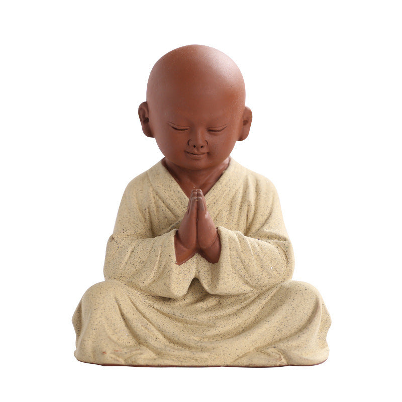 Zen Little Monk Yixing Ware Tea Pet Office Decoration