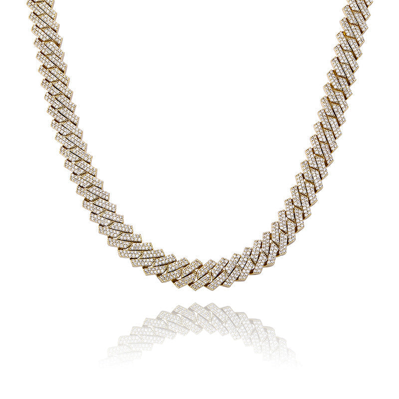 luxurious Iced Out Diamond Prong Link Cuban Choker Chain in 14K GoldBest Seller Attention!
Dopeplus luxurious Iced Out Diamond Prong Link Cuban Choker features an impeccable quality. VVS diamonds that shine from all angles which testNecklacesNecklacesdopeplusDOPEPLUS.COM